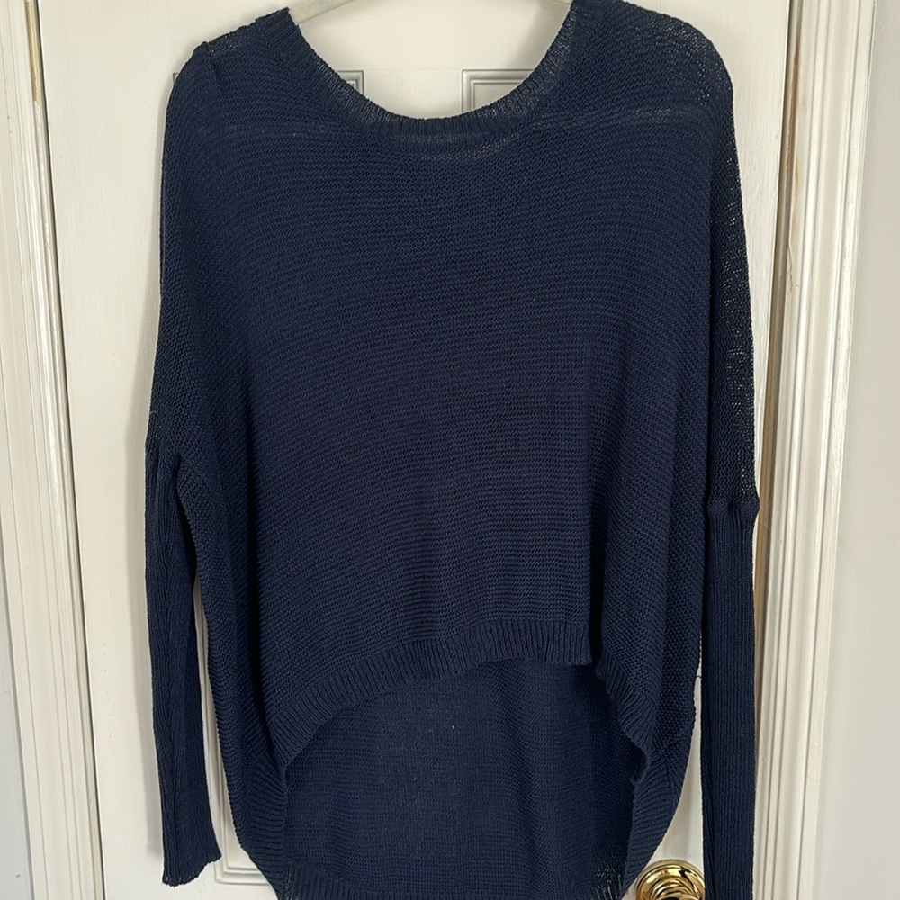 Navy knit sweater